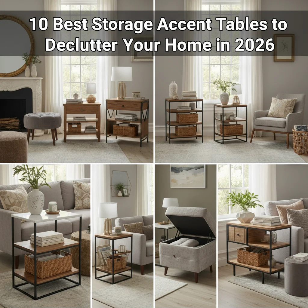 10 Best Storage Accent Tables to Declutter Your Home in 2026