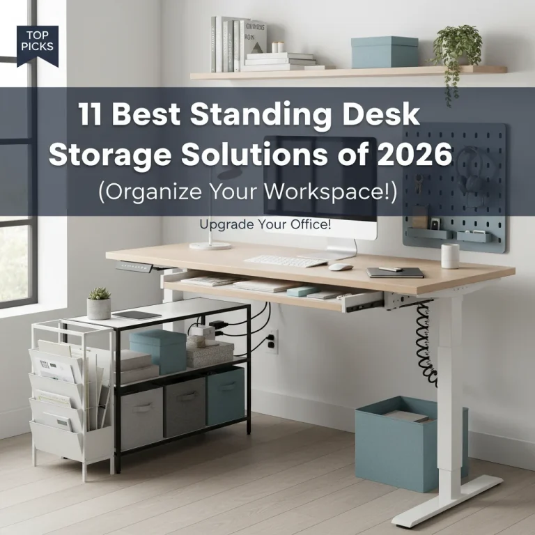 11 Best Standing Desk Storage Solutions of 2026 (Organize Your Workspace!)