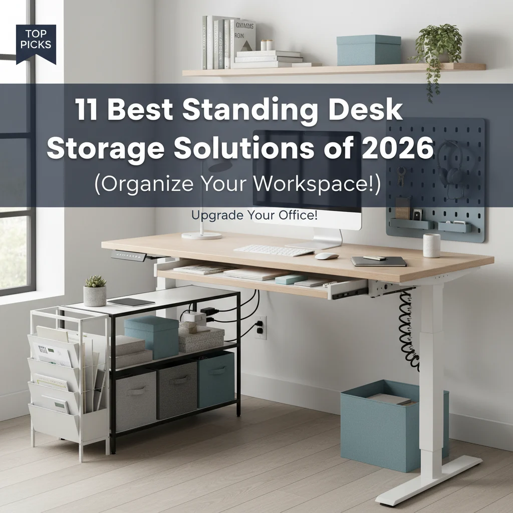 11 Best Standing Desk Storage Solutions of 2026 (Organize Your Workspace!)