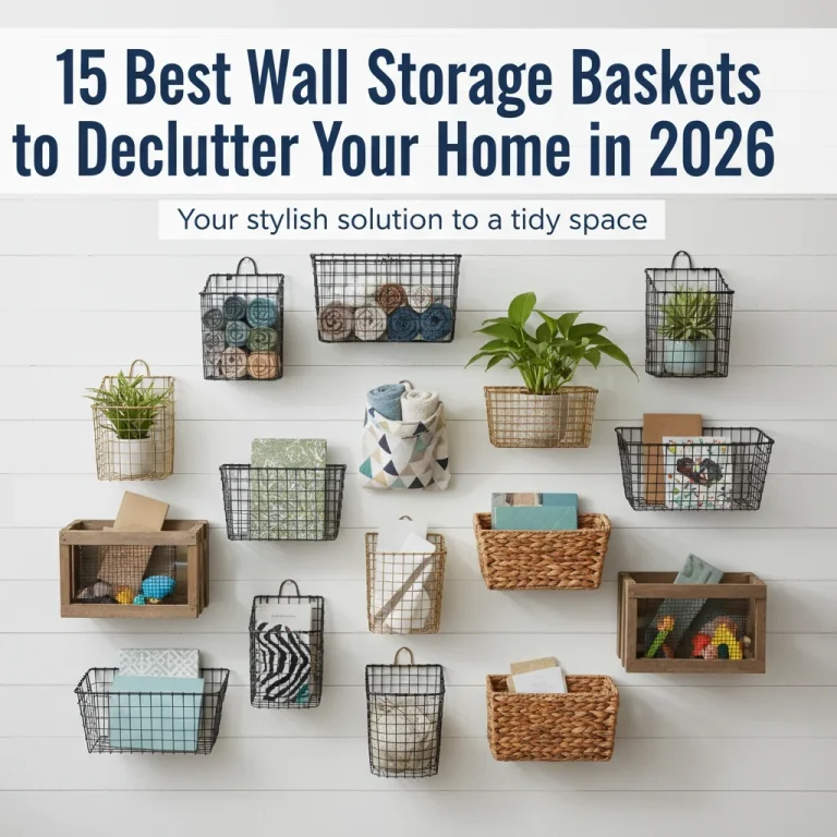 15 Best Wall Storage Baskets to Declutter Your Home in 2026