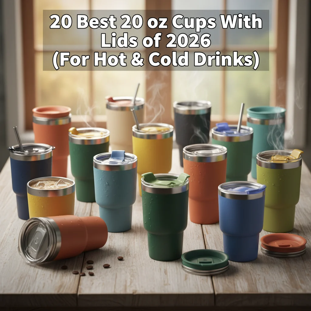 20 Best 20 oz Cups With Lids of 2026 (For Hot & Cold Drinks)
