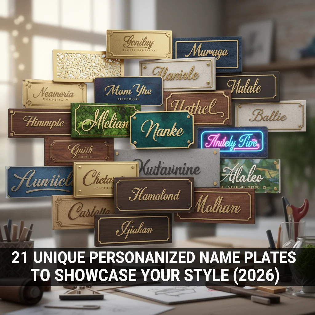 21 Unique Personalized Name Plates to Showcase Your Style (2026)