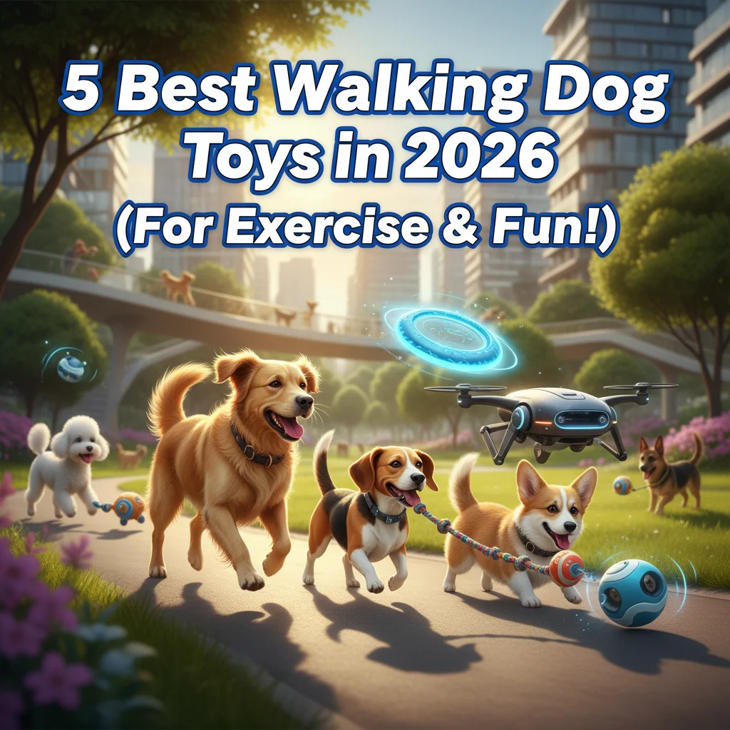 5 Best Walking Dog Toys in 2026 (For Exercise & Fun!)