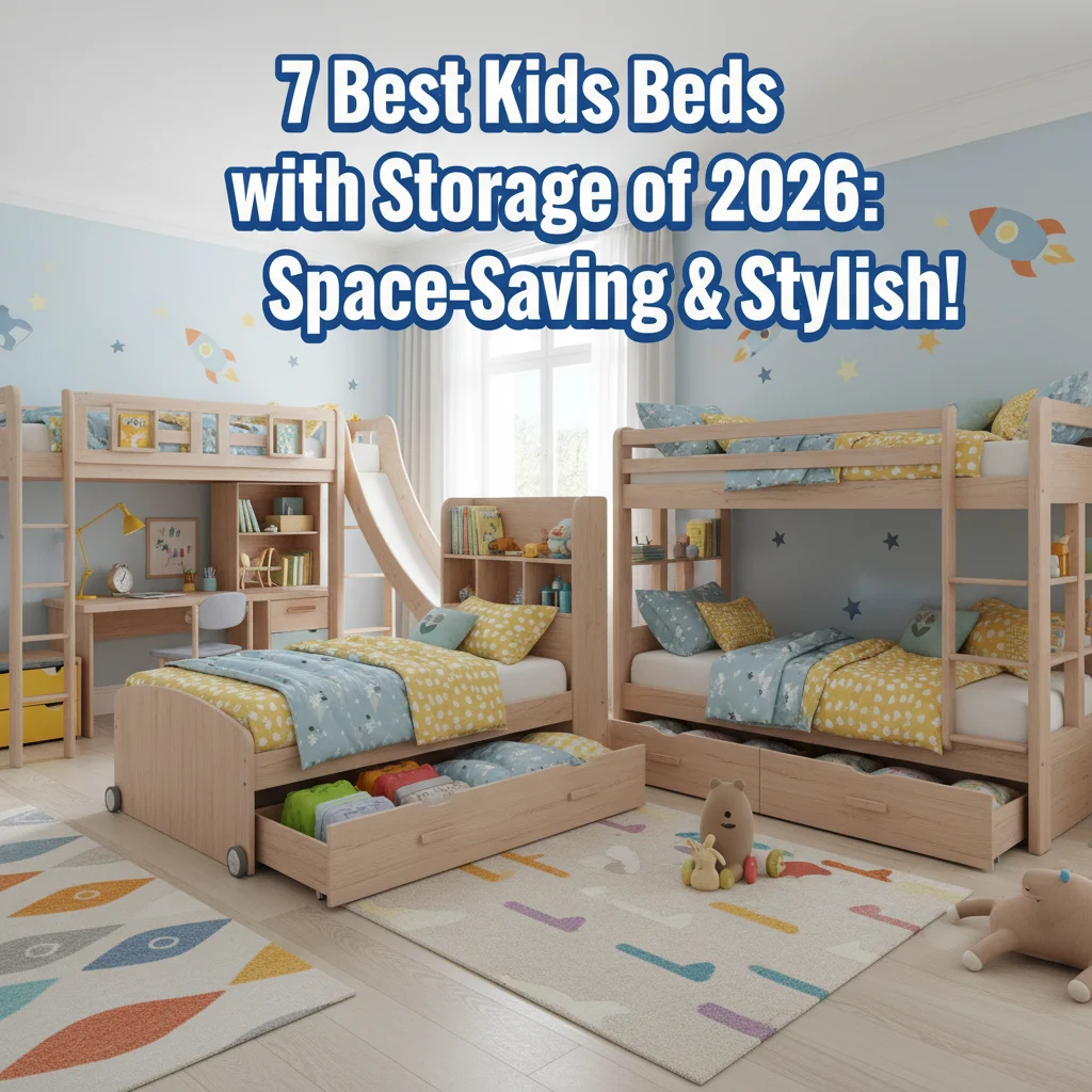 7 Best Kids Beds with Storage of 2026: Space-Saving & Stylish!