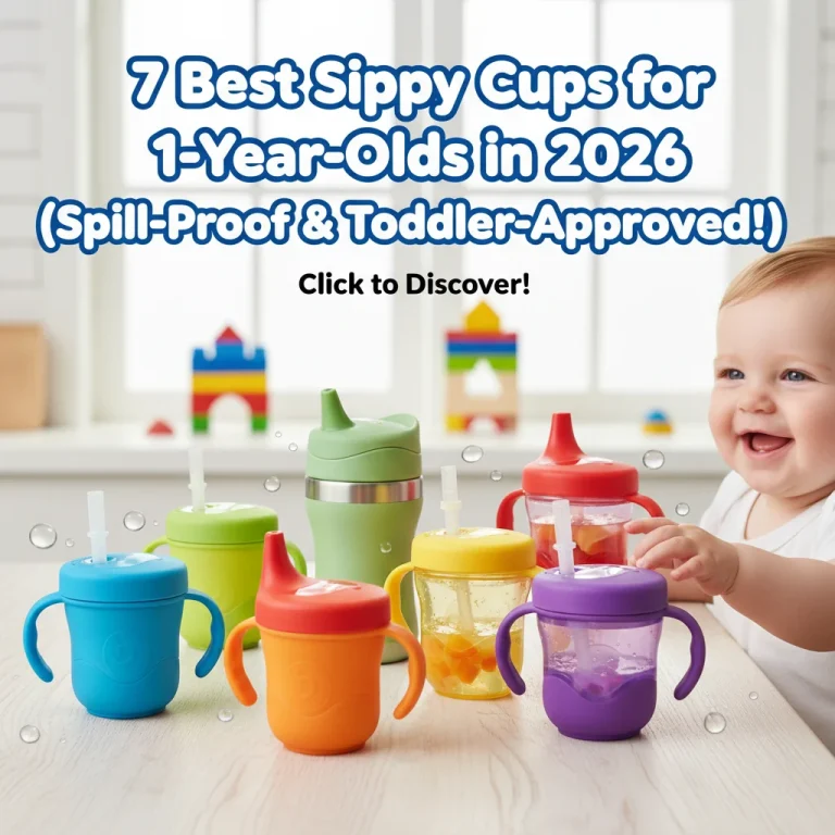 7 Best Sippy Cups for 1-Year-Olds in 2026 (Spill-Proof & Toddler-Approved!)