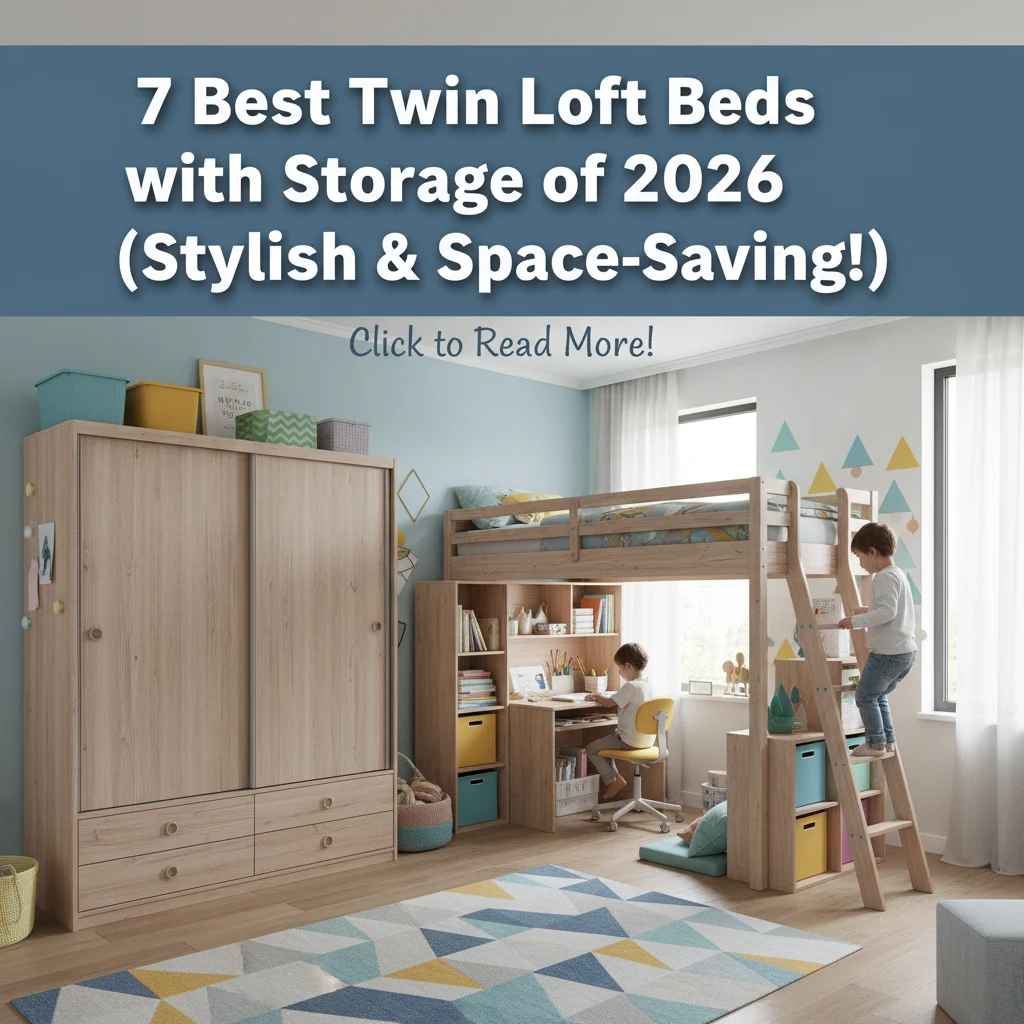 7 Best Twin Loft Beds with Storage of 2026 (Stylish & Space-Saving!)