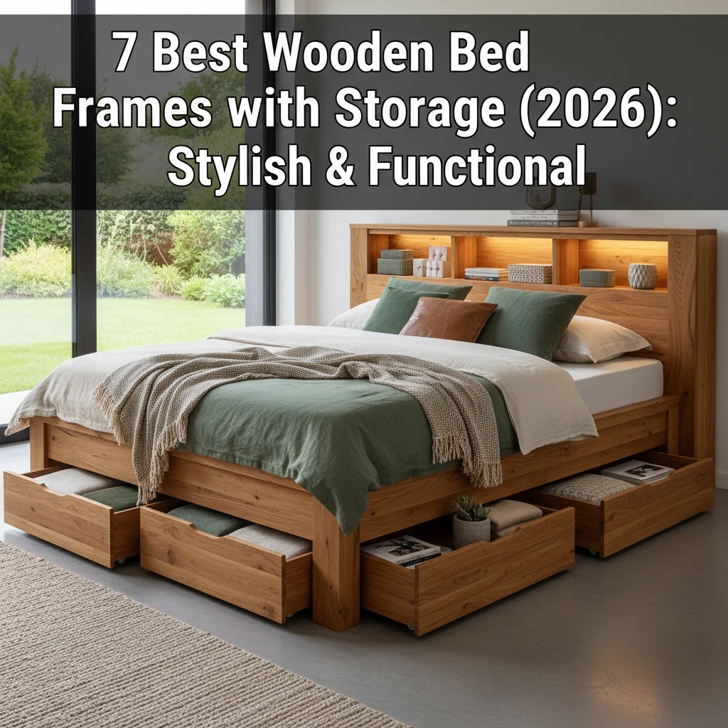 7 Best Wooden Bed Frames with Storage (2026): Stylish & Functional