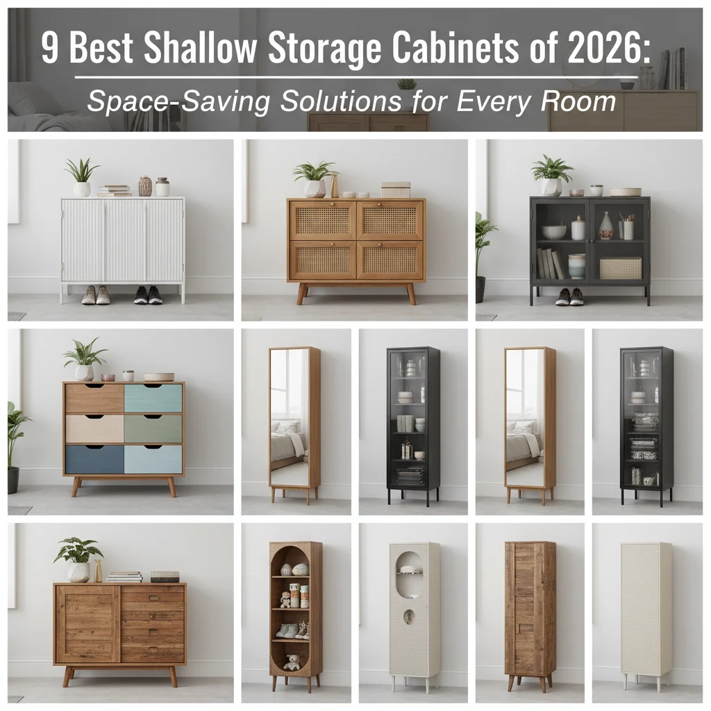 9 Best Shallow Storage Cabinets of 2026: Space-Saving Solutions for Every Room