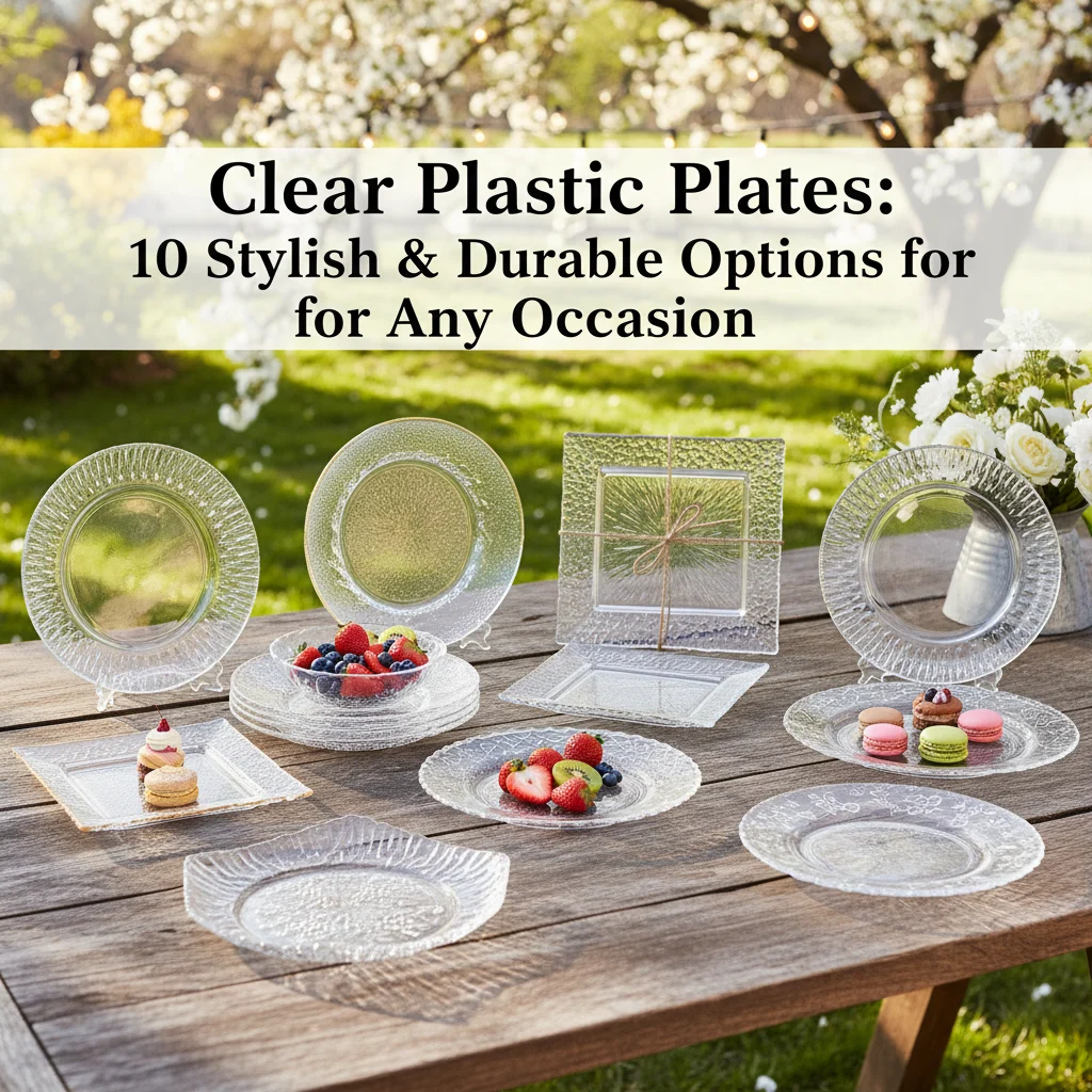 Clear Plastic Plates: 10 Stylish & Durable Options for Any Occasion
