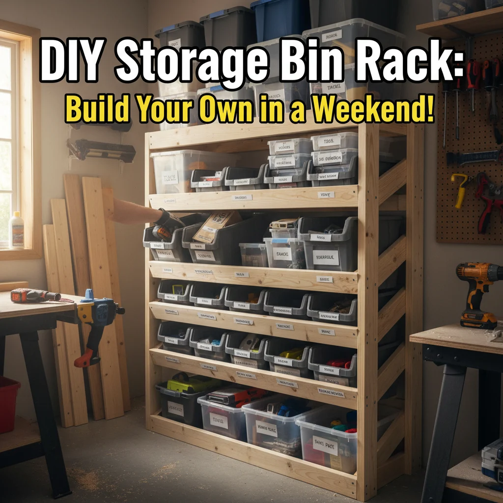 DIY Storage Bin Rack: Build Your Own in a Weekend!