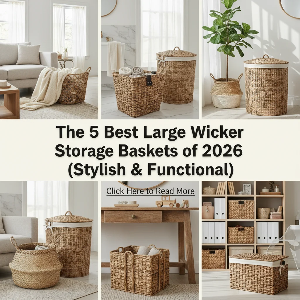 The 5 Best Large Wicker Storage Baskets of 2026 (Stylish & Functional)