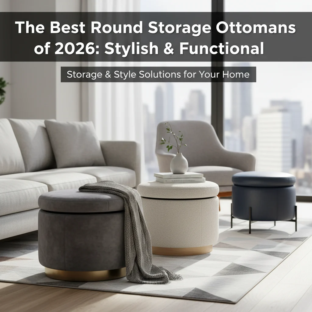 The Best Round Storage Ottomans of 2026: Stylish & Functional