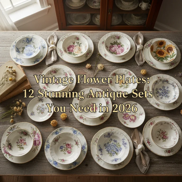 Vintage Flower Plates: 12 Stunning Antique Sets You Need in 2026