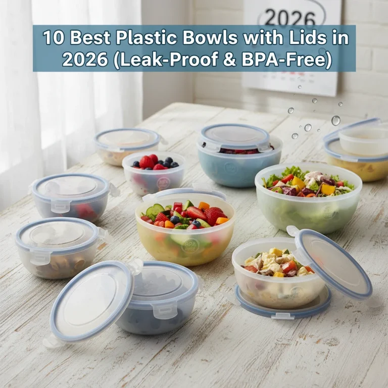 10 Best Plastic Bowls with Lids in 2026 (Leak-Proof & BPA-Free)
