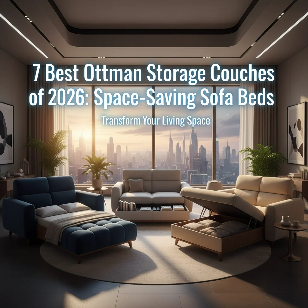 7 Best Ottoman Storage Couches of 2026: Space-Saving Sofa Beds