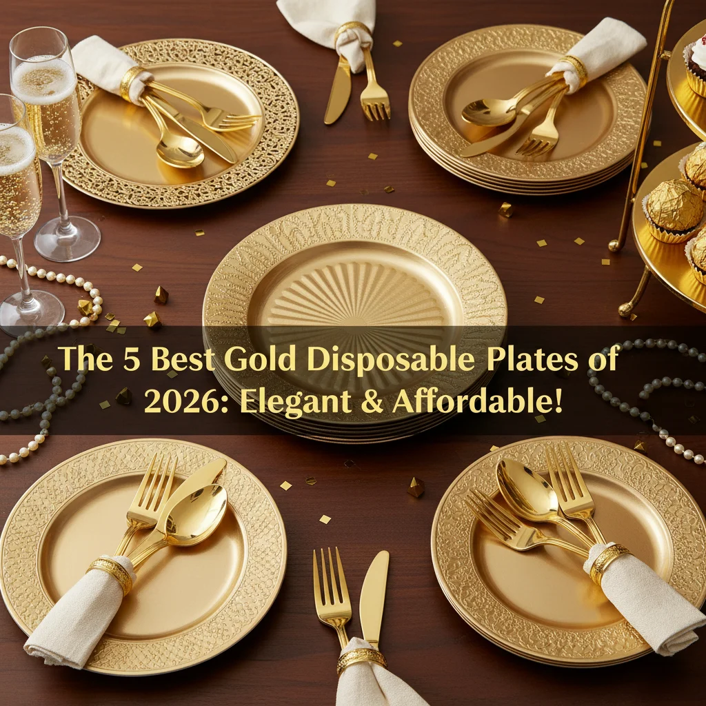 The 5 Best Gold Disposable Plates of 2026: Elegant & Affordable!