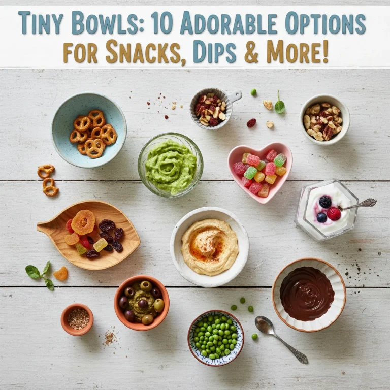Tiny Bowls: 10 Adorable Options for Snacks, Dips & More!