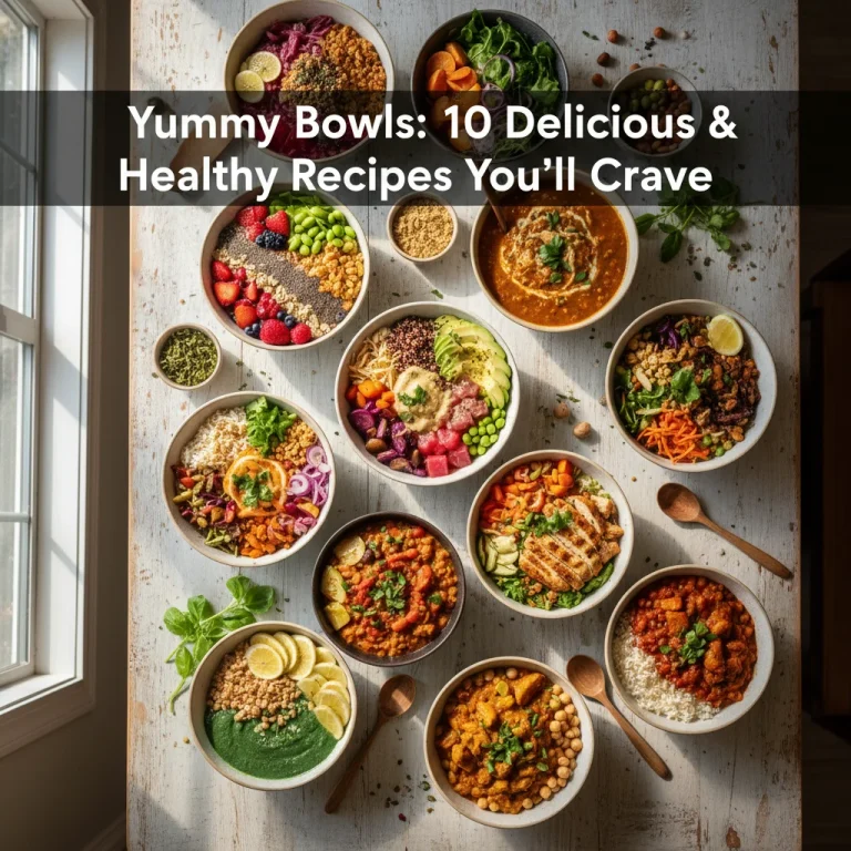 Yummy Bowls: 10 Delicious & Healthy Recipes You’ll Crave