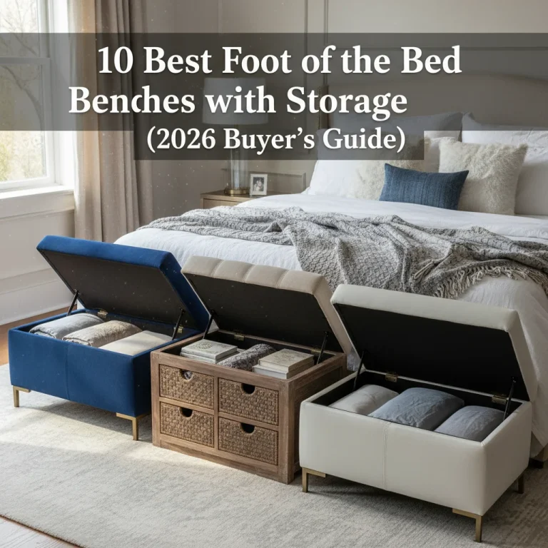 10 Best Foot of the Bed Benches with Storage (2026 Buyer’s Guide)