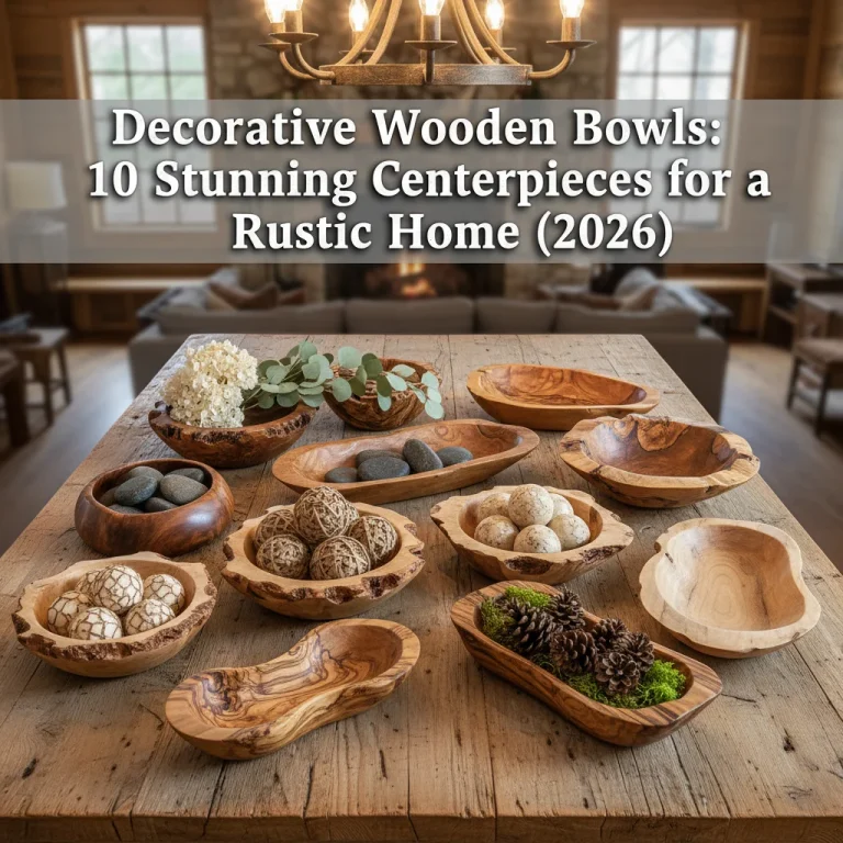 Decorative Wooden Bowls: 10 Stunning Centerpieces for a Rustic Home (2026)